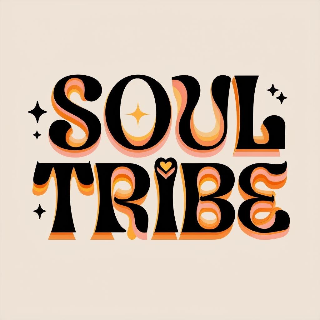 Цветной шрифтовой логотип Soul Tribe