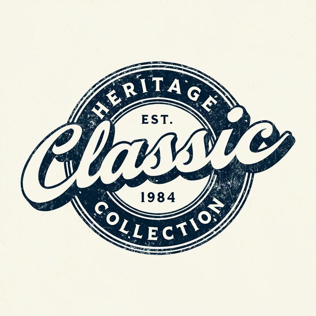 Круглая винтажная эмблема Heritage